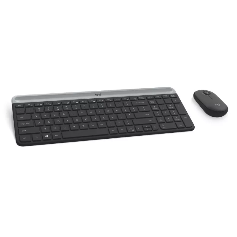 LOGITECH Slim juhtmeta klaviatuuri ja hiire komplekt MK470 - grafiit - AZERTY Belgia
