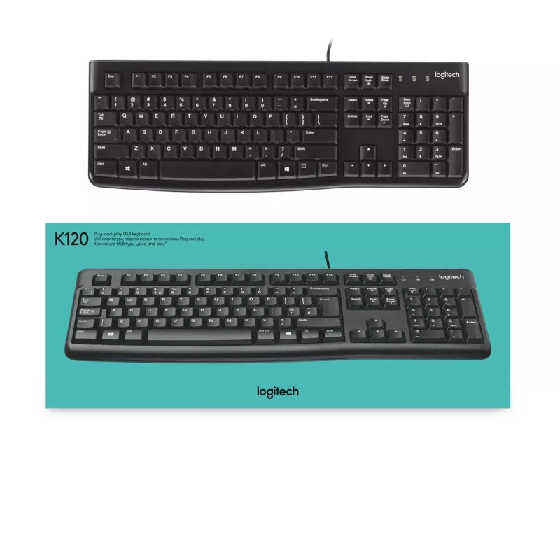 LOGITECH Klaviatuur K120 - Azerty Belgia