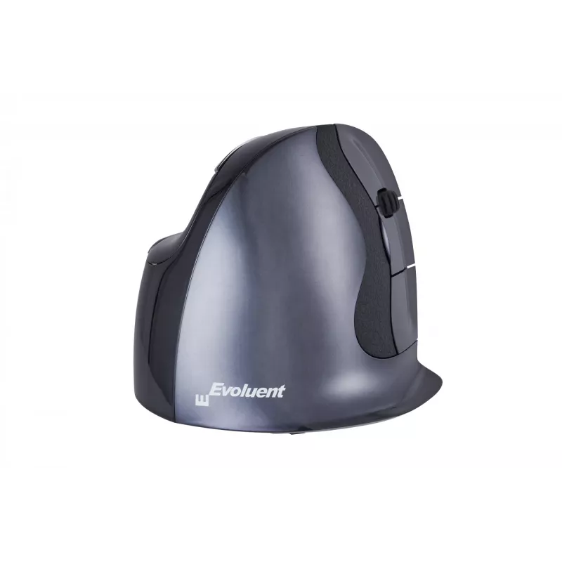 BakkerElkhuizen Evoluent D Medium Wireless, paremakäeline, vertikaalne disain, laser, RF juhtmevaba, 3200 DPI, must