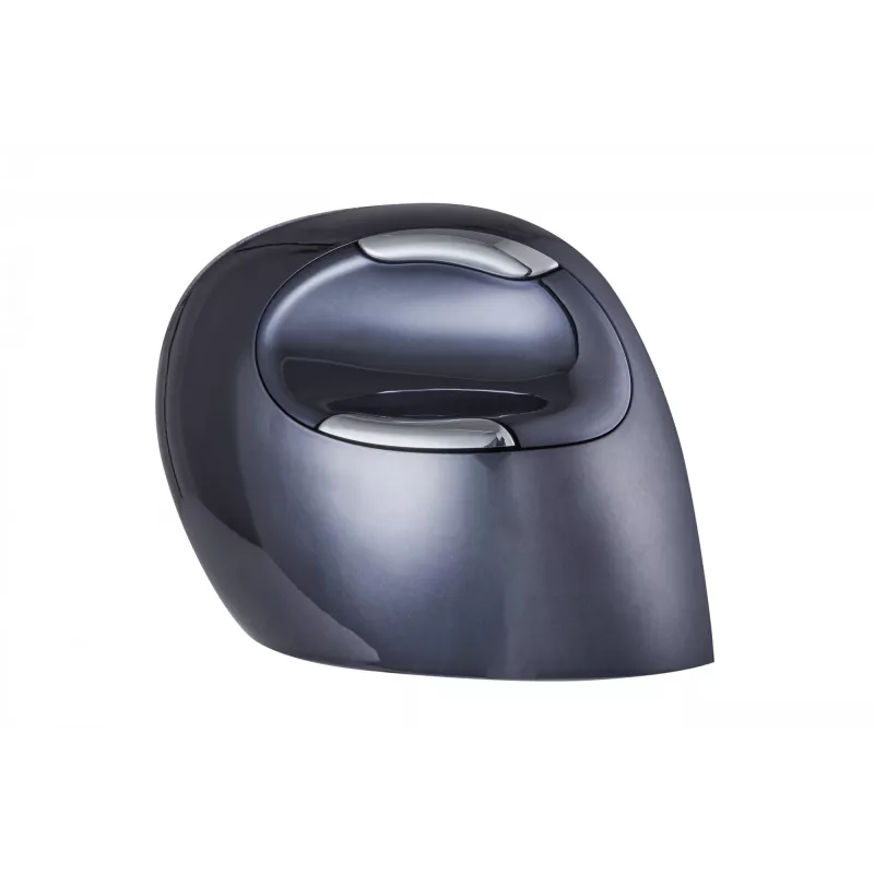 BakkerElkhuizen Evoluent D Medium Wireless, paremakäeline, vertikaalne disain, laser, RF juhtmevaba, 3200 DPI, must