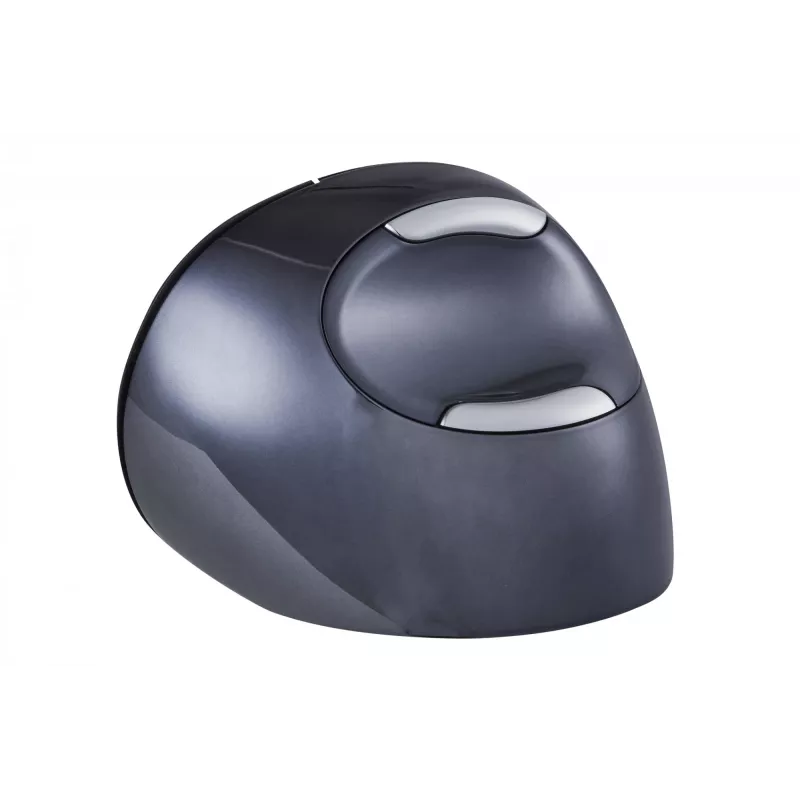 BakkerElkhuizen Evoluent D Medium Wireless, paremakäeline, vertikaalne disain, laser, RF juhtmevaba, 3200 DPI, must