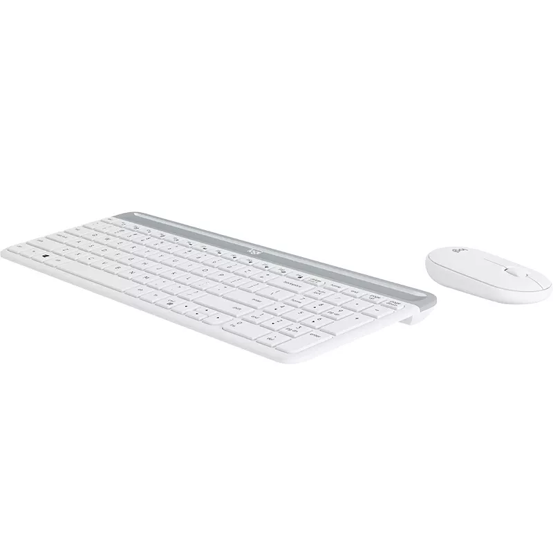 LOGITECH Slim juhtmeta klaviatuuri ja hiire komplekt MK470 - valge - QWERTZ GE