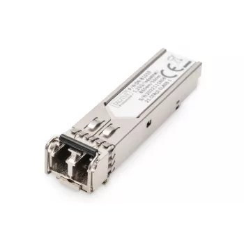 DIGITUS 1.25 Gbps SFP-moodul, kuni 550 m multimood, LC duplekspistik, tööstuslik versioon 1000Base-SX, 850 nm
