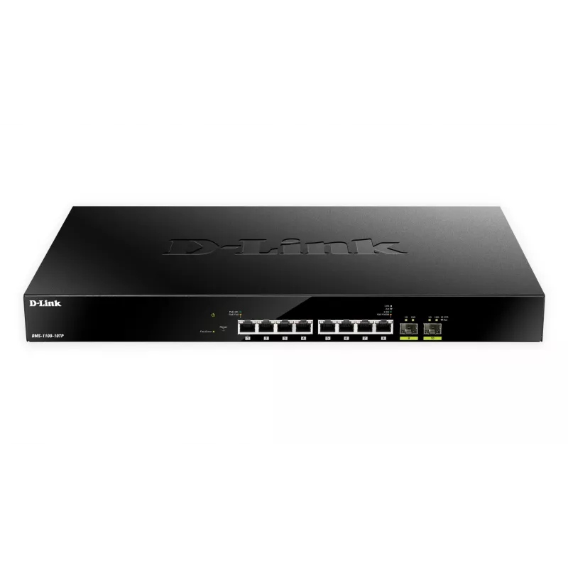 D-Link 10-port Multi-Gigabit PoE+ haldatav lüliti, haldatav, L2, 2.5G Ethernet (100/1000/2500), Power over Ethernet (PoE), riiulipaigaldus, 1U