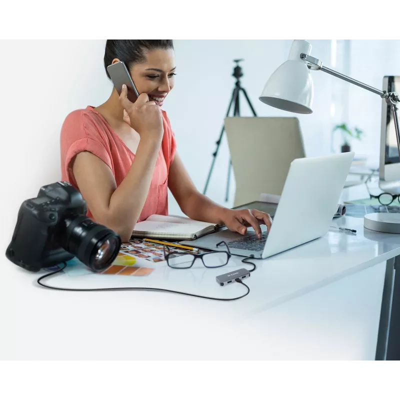 D-Link 6-ühes USB-C jaotur HDMI/Gigabit Ethernet/toiteedastusega