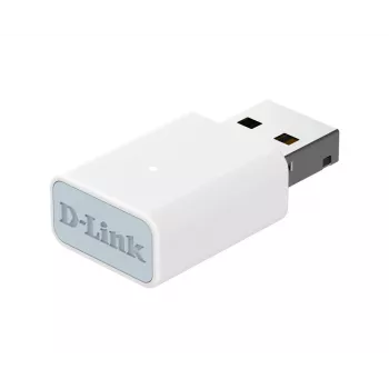 D-Link AC1300 Wi-Fi 5 USB-adapter, juhtmega ja juhtmevaba, USB, WLAN, Wi-Fi 5 (802.11ac), valge