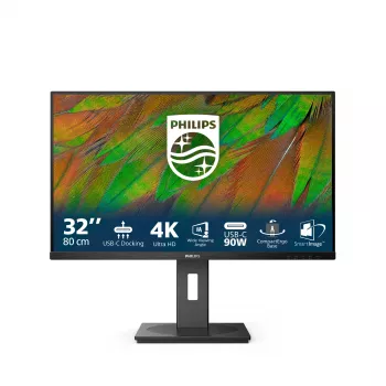 Philips 3000 seeria 32B1U3900/00 arvutimonitor 80 cm (31,5 tolli) 3840 x 2160 pikslit 4K Ultra HD LCD must