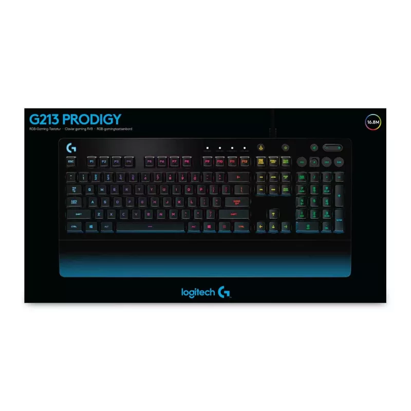 LOGITECH G213 Prodigy mänguklaviatuur USB - Azerty Belgia