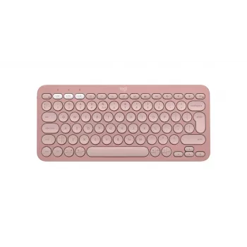 LOGITECH Pebble Keys 2 K380s - Kompaktne Bluetooth-klaviatuur - Tonal Rose - Qwerty Int