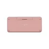 LOGITECH Pebble Keys 2 K380s - Kompaktne Bluetooth-klaviatuur - Tonal Rose - Qwerty Int