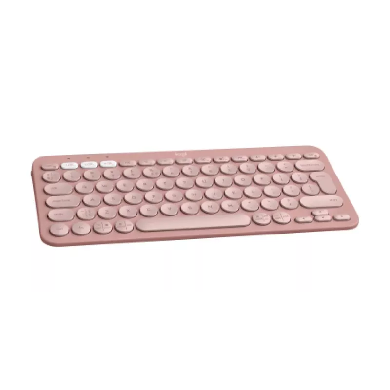 LOGITECH Pebble Keys 2 K380s - Kompaktne Bluetooth-klaviatuur - Tonal Rose - Qwerty Int
