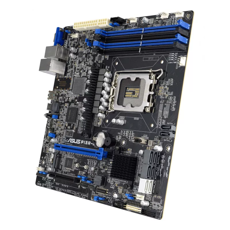 Emaplaat ASUS P13R-M Intel C262 LGA 1700 micro ATX, DDR5, 4 DIMM, 128GB, 8x SATA III, 1x M.2, 2x LAN