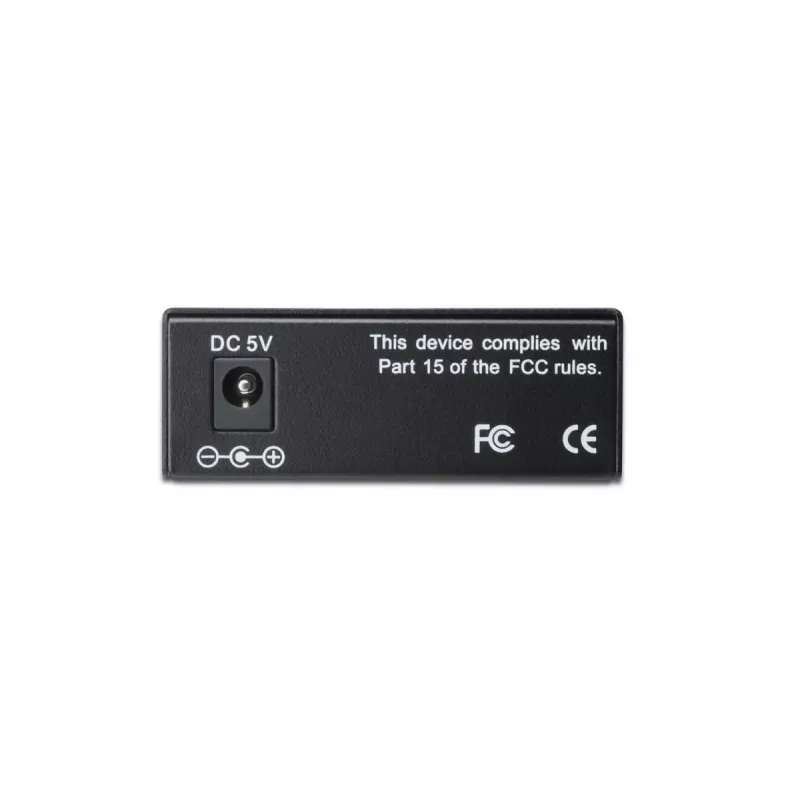 DIGITUS Meediakonverter, Singlemode, BiDi, WDM Gigabit Ethernet, Tx1310nm / Rx1550nm SC pesa, Kuni 20km