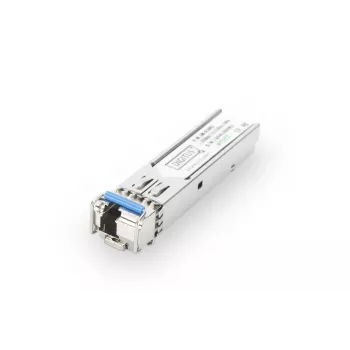 DIGITUS 1,25 Gbps BiDi WDM SFP-moodul, kuni 20 km, DDM-toega, Singlemode, LC Simplex pistik 1000Base-LX, Tx1310nm/Rx1550nm