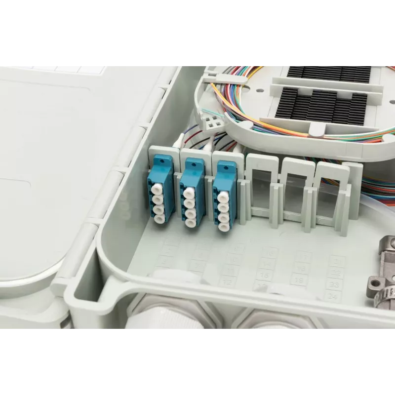 Digitus FTTH/FTTB jaotuskarp monteeritud OS2 12 kiudu LC/PC