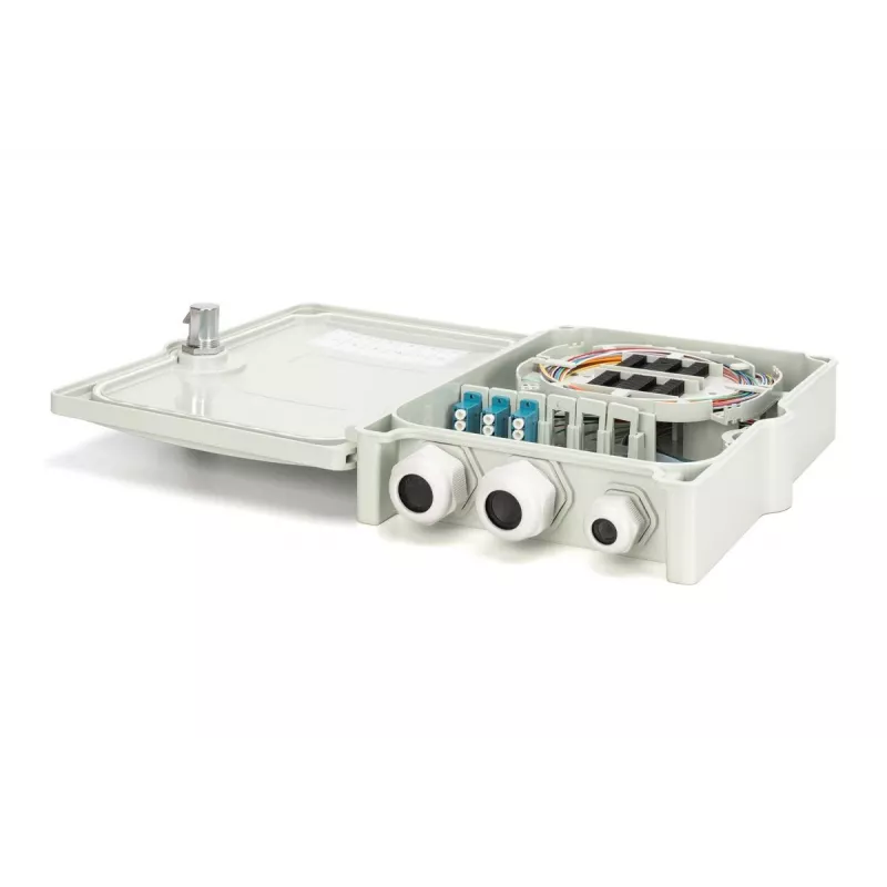 Digitus FTTH/FTTB jaotuskarp monteeritud OS2 12 kiudu LC/PC