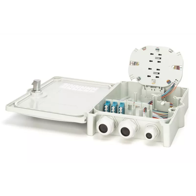 Digitus FTTH/FTTB jaotuskarp monteeritud OS2 12 kiudu LC/PC