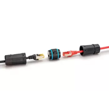 Võrgukaabel Digitus DN-93905-OD RJ45 isane RJ45 emane CAT 6A 1m Must