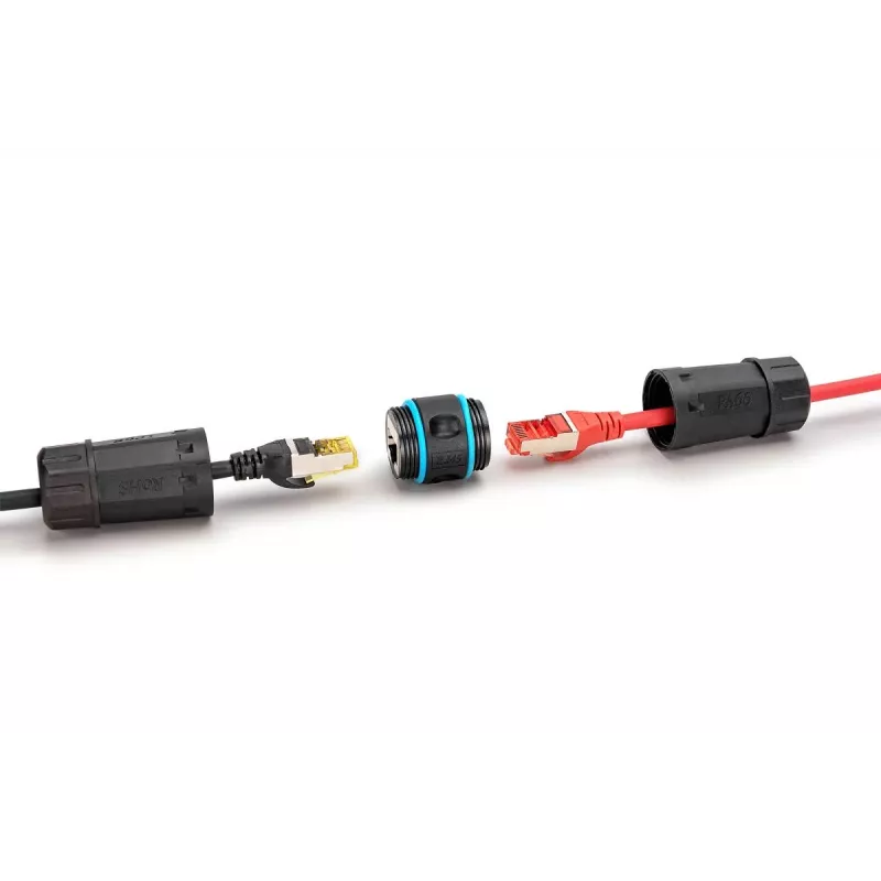 Võrgukaabel Digitus DN-93905-OD RJ45 isane RJ45 emane CAT 6A 1m Must