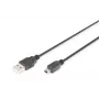 DIGITUS USB 2.0 ühenduskaabel, tüüp A - mini B (5pin) M/M, 1m USB 2.0 ühilduv must
