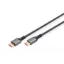 DIGITUS PREMIUM DisplayPort 2.1 ühenduskaabel - M/M 1m 16K UHD 80G alumiiniumkorpuses