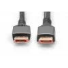 DIGITUS PREMIUM DisplayPort 2.1 ühenduskaabel - M/M 1m 16K UHD 80G alumiiniumkorpuses