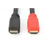 DIGITUS HDMI kiire ühenduskaabel, tüüp A, võimendiga, isane/isane, 30 m, Full HD, CE, kuldne must