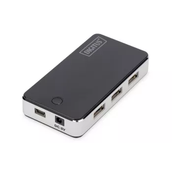 DIGITUS USB 2.0 7 pordiga jaotur must (da-70222)