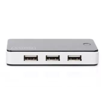 DIGITUS USB 2.0 7 pordiga jaotur must (da-70222)