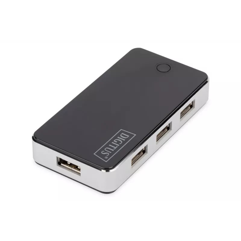 DIGITUS USB 2.0 7 pordiga jaotur must (da-70222)