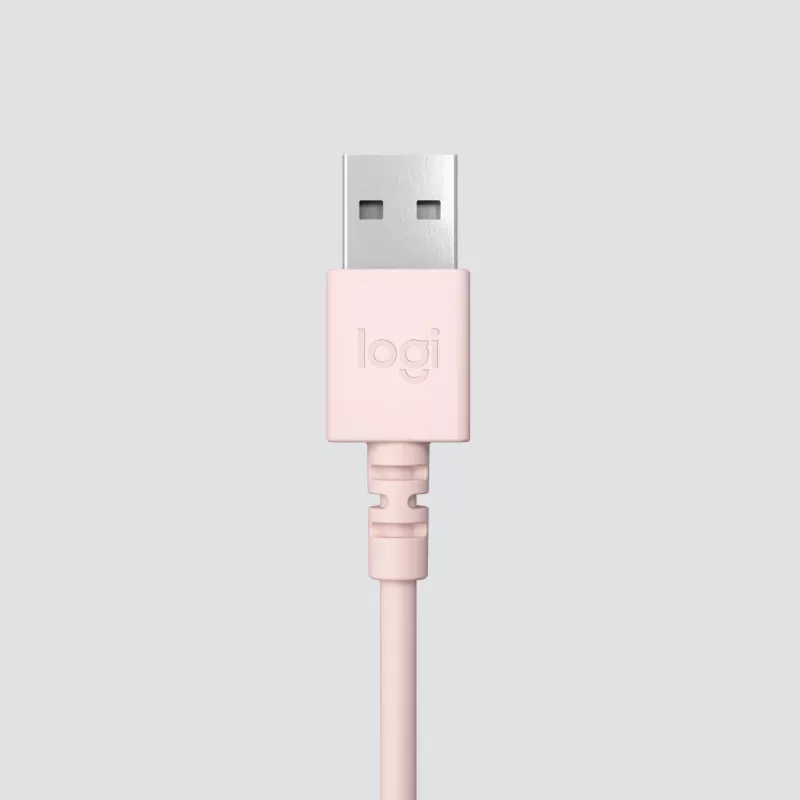 LOGITECH Kõrvaklapid - H390 - USB-a - Roosa