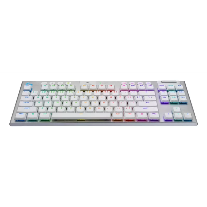 LOGITECH G915 X Lightspeed TKL Traadita Madala Profiiliga Mänguklaviatuur Valge Taktiline - Qwertz Saksa