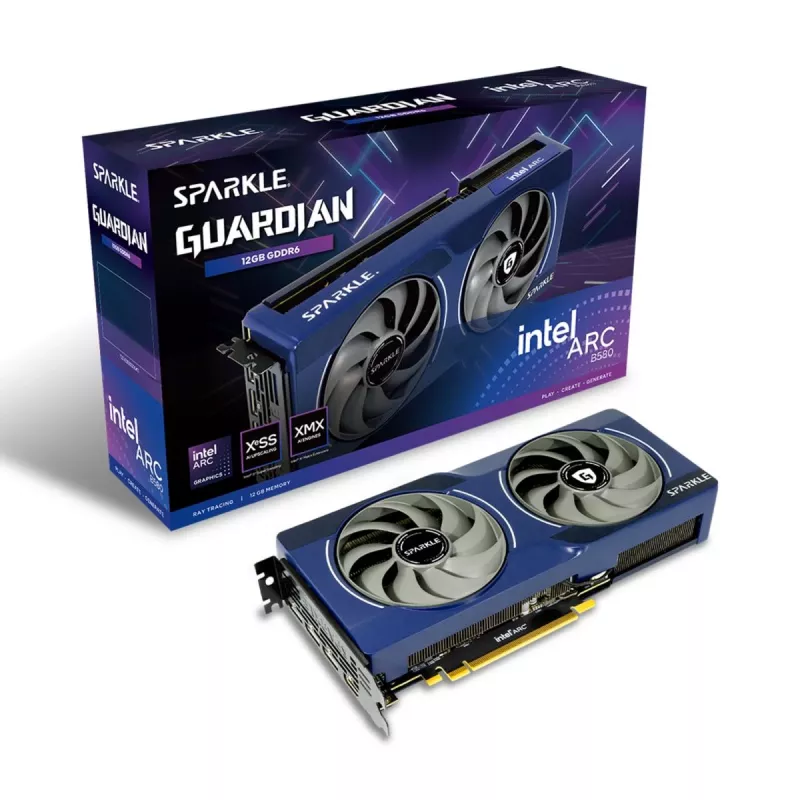SPARKLE graafikakaart - Arc B580 Guardian - 12GB - GDDR6 - PCI-Ex