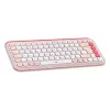 LOGITECH traadita komplekt - Pop Icon - Roosa ja valge Qwertz Saksa
