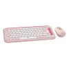 LOGITECH traadita komplekt - Pop Icon - Roosa ja valge Qwertz Saksa