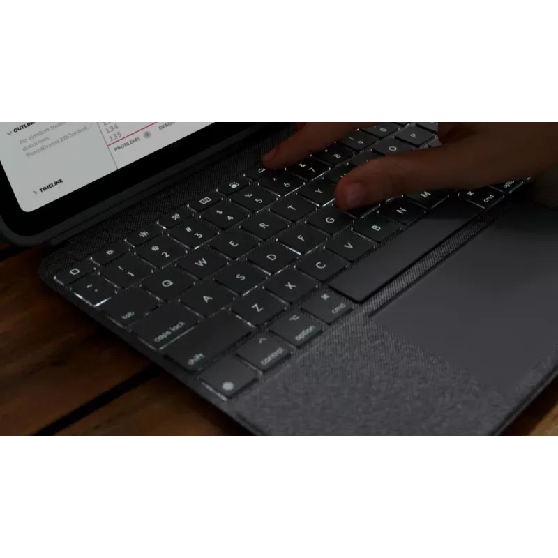 LOGITECH Combo Touch iPadile (10. põlvkond) - Oxford hall - Swiss Qwertz