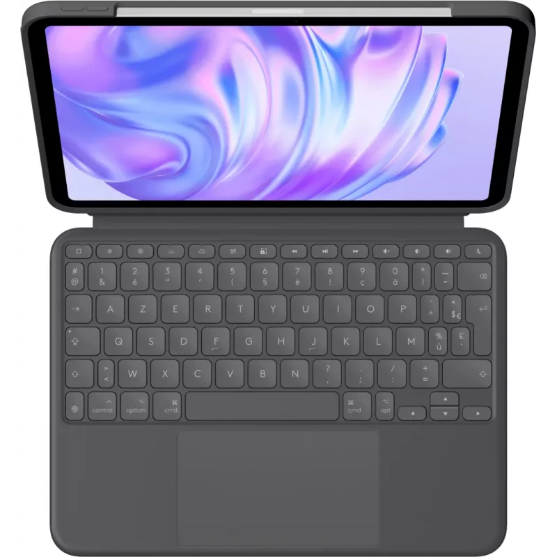 LOGITECH Combo Touch klaviatuuri ümbris - iPad Pro 11in M4/M5 - grafiit - Azerty prantsuse