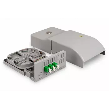 DIGITUS Ftth kodu jaotusseade. 3x LC/APC dupleks OS2. IP54. Splaissimiseks valmis
