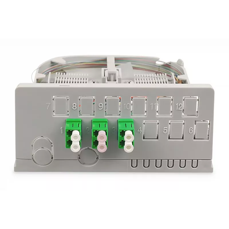 DIGITUS Ftth kodu jaotusseade. 3x LC/APC dupleks OS2. IP54. Splaissimiseks valmis