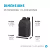 HP Professional 17.3-tolline seljakott, seljakott, 740 g