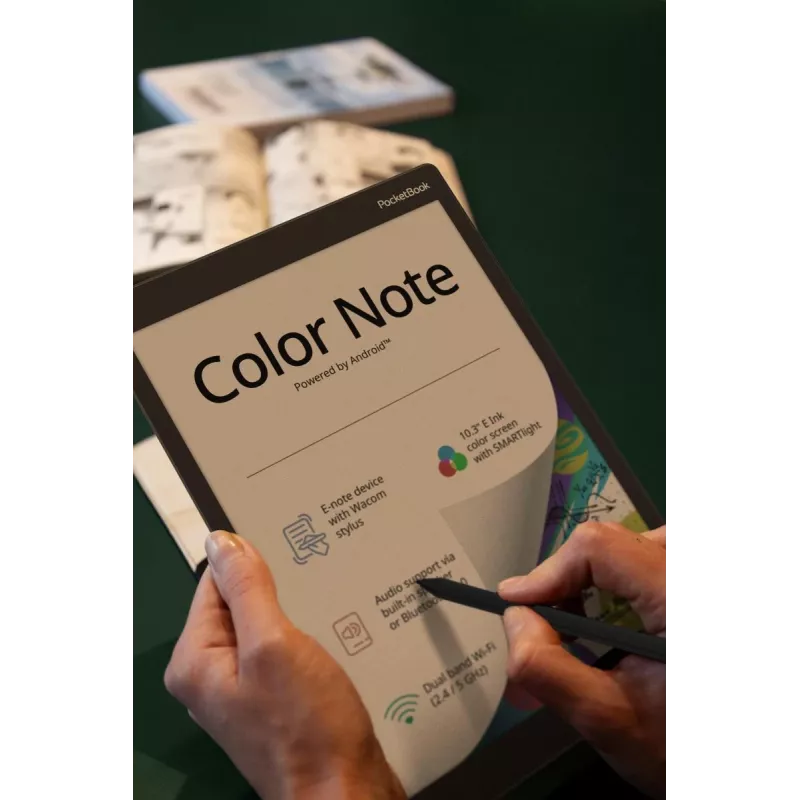 E-raamatulugeja PocketBook Color Note 32GB Wi-Fi 10.3 tolli E Ink Kaleido