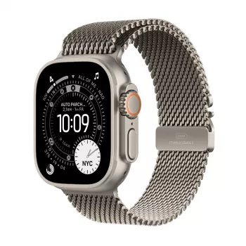 APPLE Watch Ultra 3 GPS + Cellular 49mm naturaalne titaankorpus naturaalse titaanist Milanese silmusega