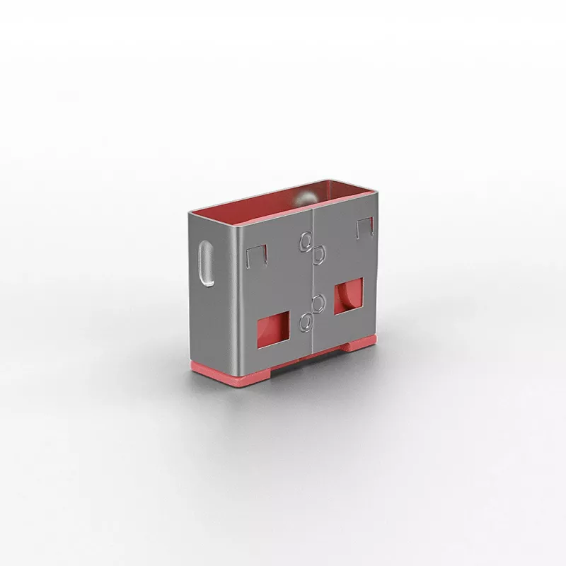Lindy USB-pordi blokeerija (ilma võtmeta) - 10 tk pakendis, roosa, pordi blokeerija, USB tüüp A, roosa, ABS, 10 tk, kilekott