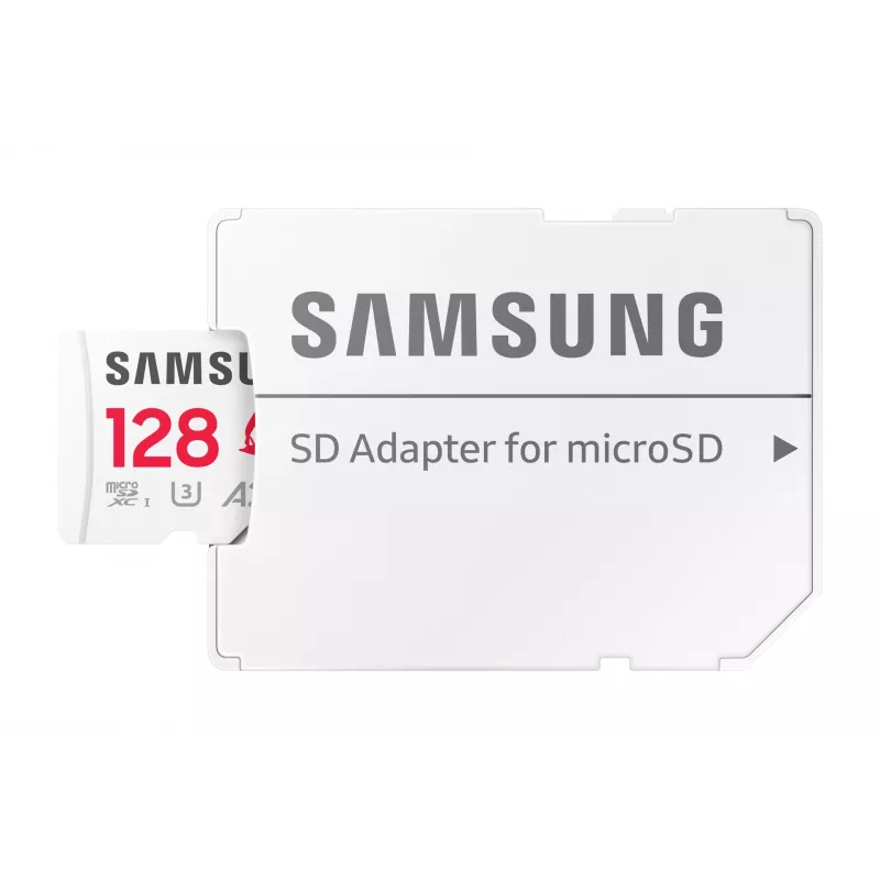 MicroSDXC mälukaart Samsung MB-MD128S, 128 GB, UHS-I, klass 10, U3, lugemine kuni 180 MB/s, kirjutamine 130 MB/s