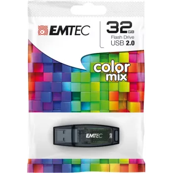EMTEC C410 Color Mix - 32 GB USB-mälupulk - USB 2.0 - sinine