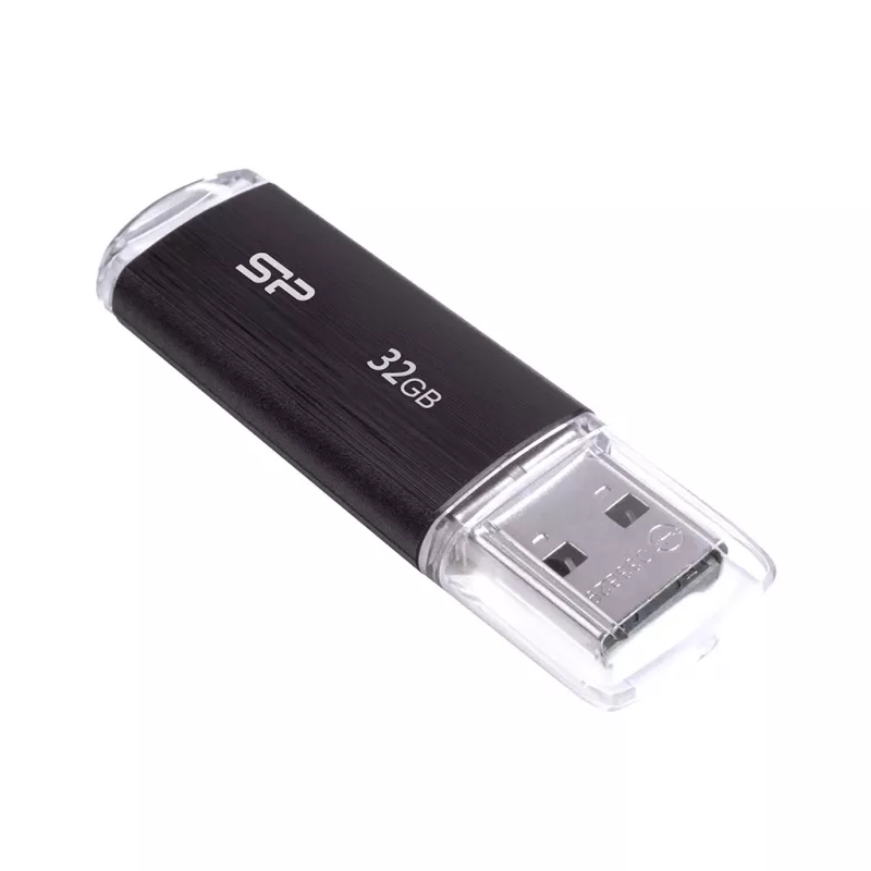 SILICON POWER Ultima U02 - 32 GB USB-mälupulk - USB 2.0 - Must