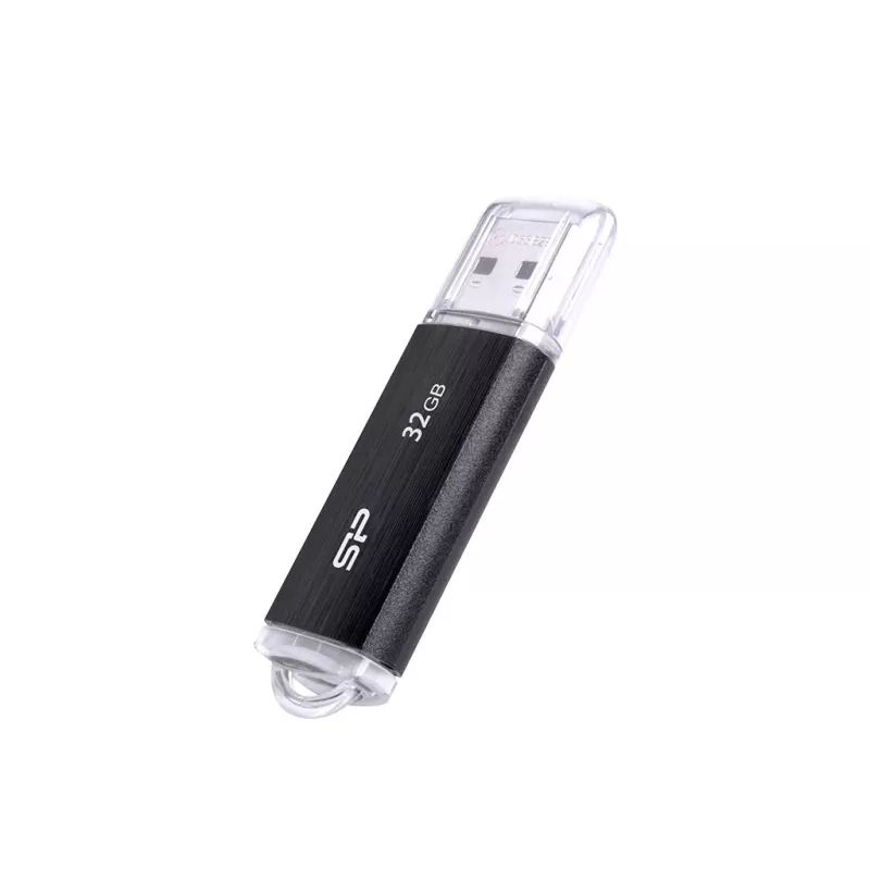 SILICON POWER Ultima U02 - 32 GB USB-mälupulk - USB 2.0 - Must