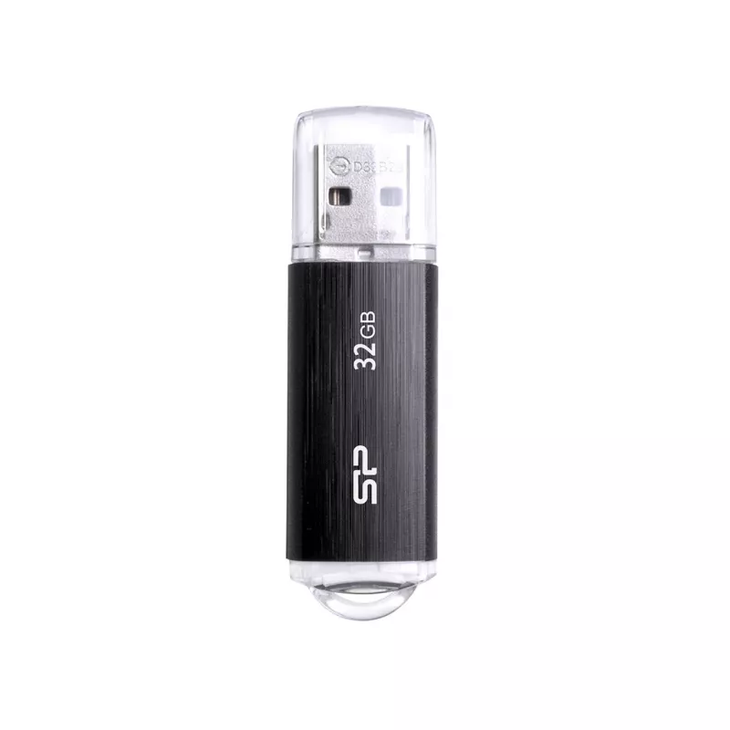 SILICON POWER Ultima U02 - 32 GB USB-mälupulk - USB 2.0 - Must