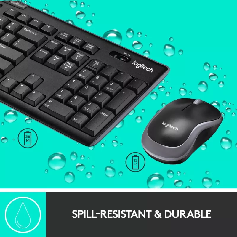 LOGITECH Wireless Desktop Mk270 - Qwertzu Šveitsi-Lux-lux
