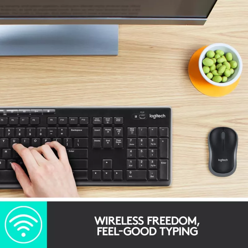 LOGITECH Wireless Desktop Mk270 - Qwertzu Šveitsi-Lux-lux